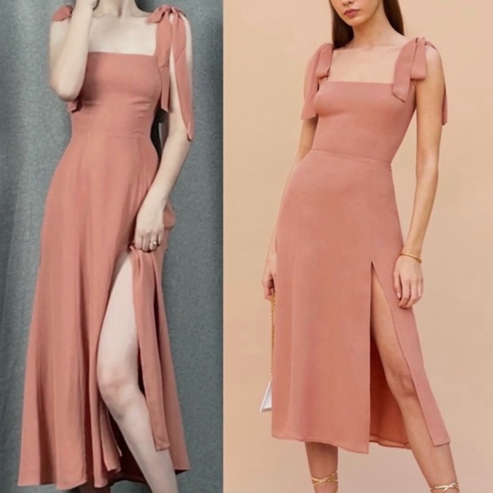 Reformation Twilight Dress - Praline